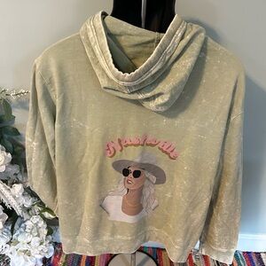 Nashville  Cowgirl Hoodie Sweatshirt Tie Dye Extra Soft Mint Green Large